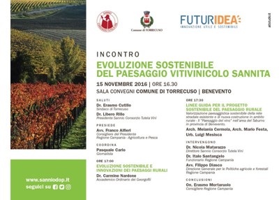 Incontro > Evoluzione sostenibile del paesaggio vitivinicolo sannita