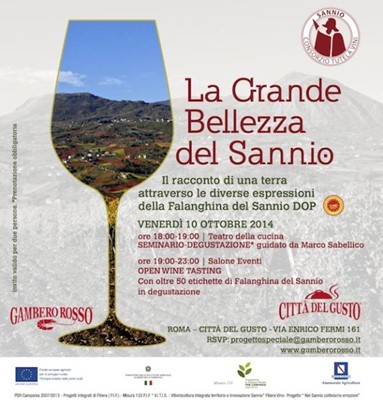 LA GRANDE BELLEZZA DEL SANNIO A ROMA CITTA' DEL GUSTO