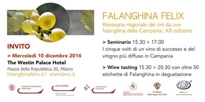 Falanghina Felix 2014 Milano Westin Palace